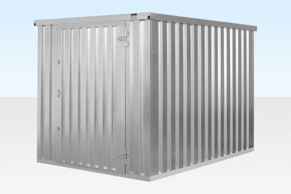3m x 2.1m Flat Pack Storage Container – Galvanised - Image 3