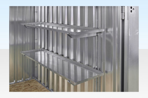 3m x 2.1m Flat Pack Storage Container – Galvanised - Image 2